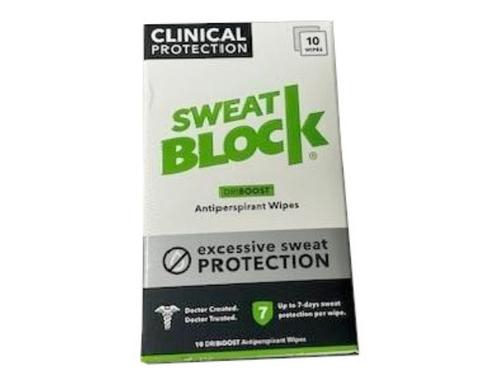 Sweat Block Antiperspirant Wipes