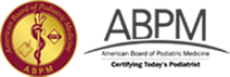 Logo Recognizing Central Kansas Podiatry Associates's affiliation with ABPM